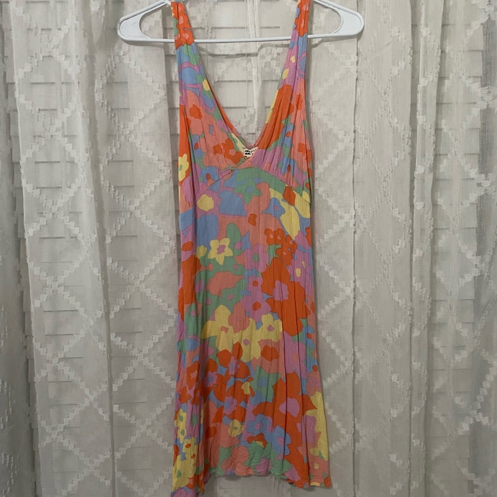 Billabong Multicolor Floral V-Neck Dress
